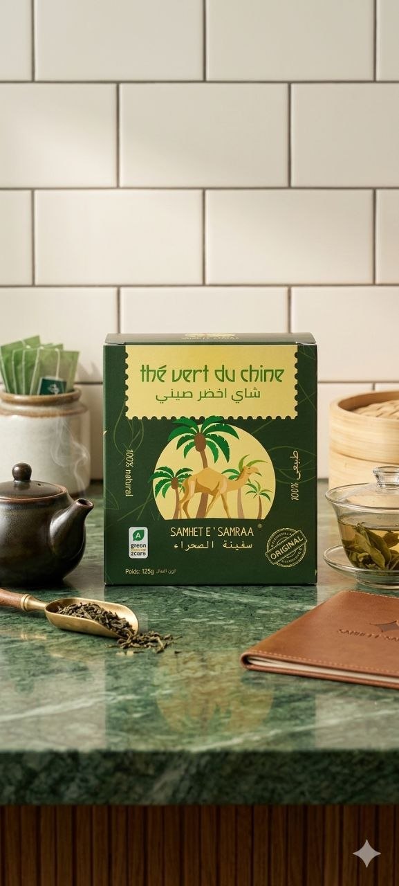 The Vert tea packaging product photo